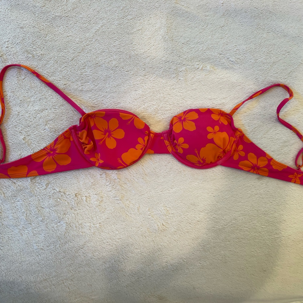 Garage Floral Bikini Top